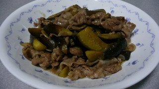 豚肉と茄子のオイマヨ炒め