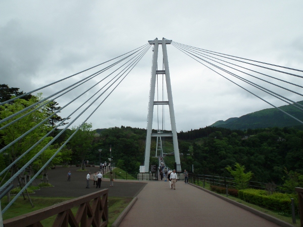 大吊橋への道
